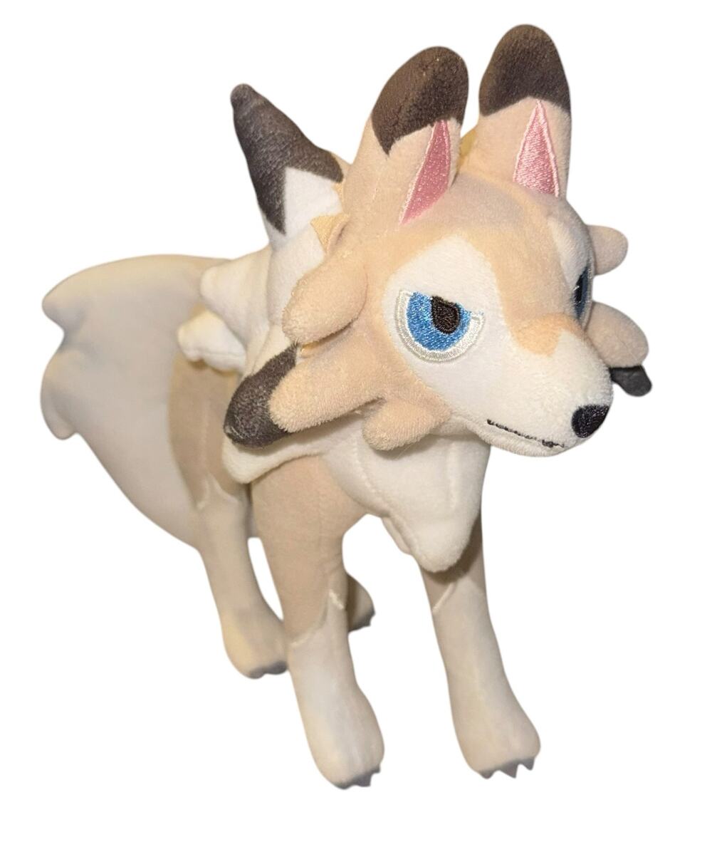 Pokemon Center Midday Form Lycanroc Plush Soft Toy Doll Teddy Stuffed Animal 9"